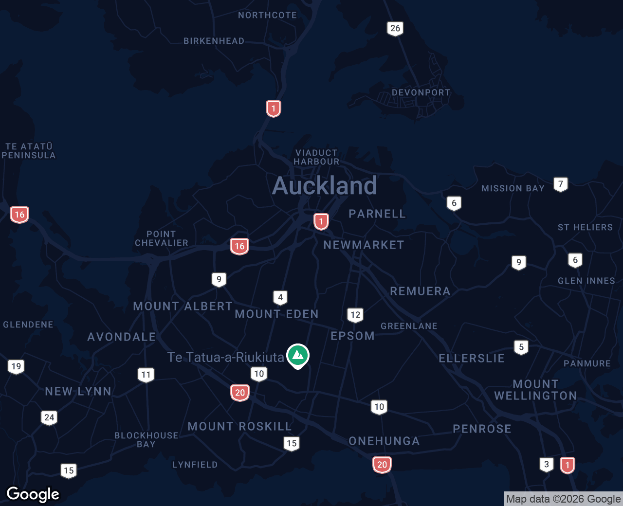Auckland map
